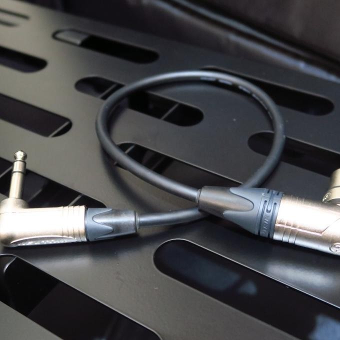 Baru XLR female L to TRS L Right Angle Neutrik Mogami