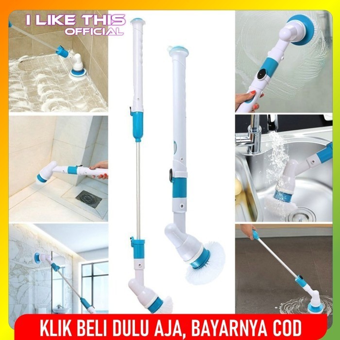 Sikat Toilet Elektrik WC Sikat lantai Tembok Kamar Mandi Serbaguna
