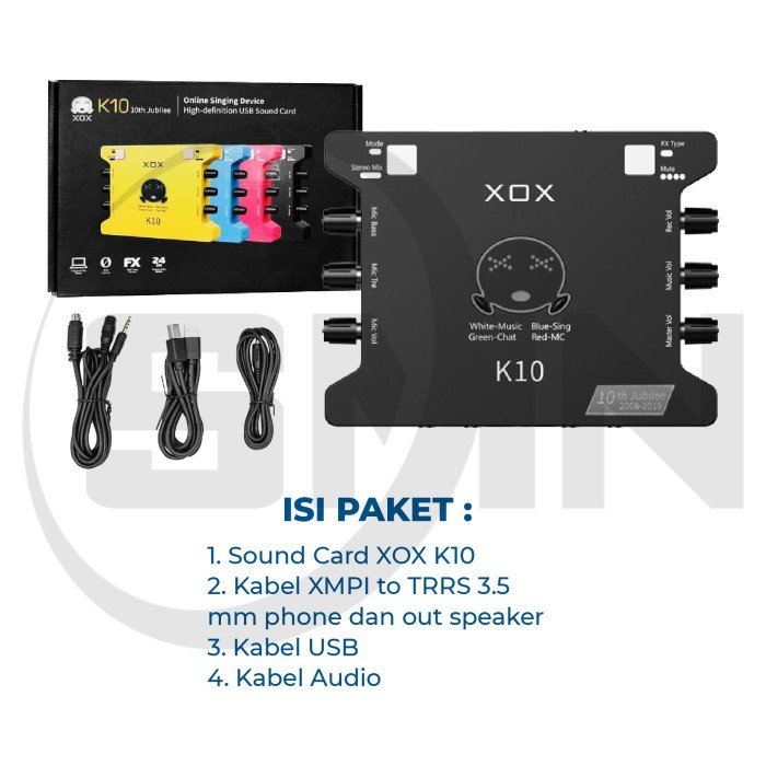 Termurah Soundcard Xox K10 Usb Sound Card Recording Live Broadcast Karaoke Terbaik