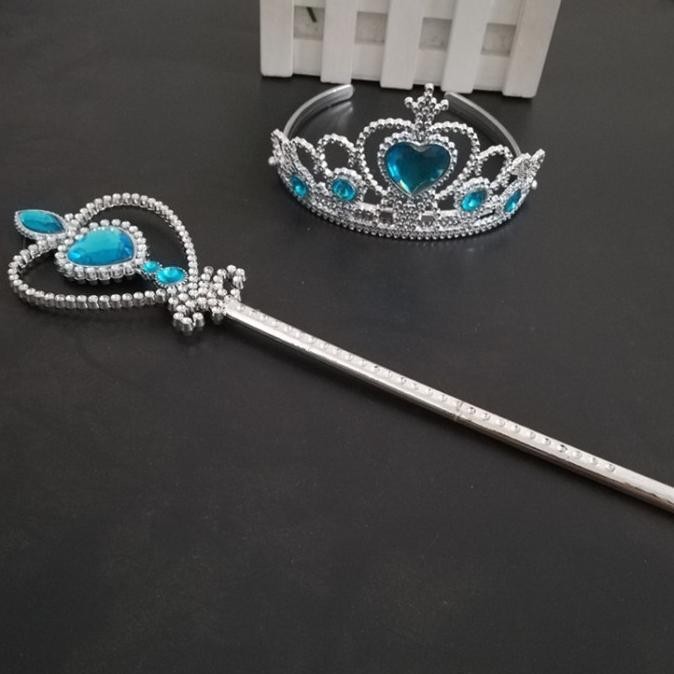 Update Mahkota & Tongkat Magic frozen elsa anna Anak !