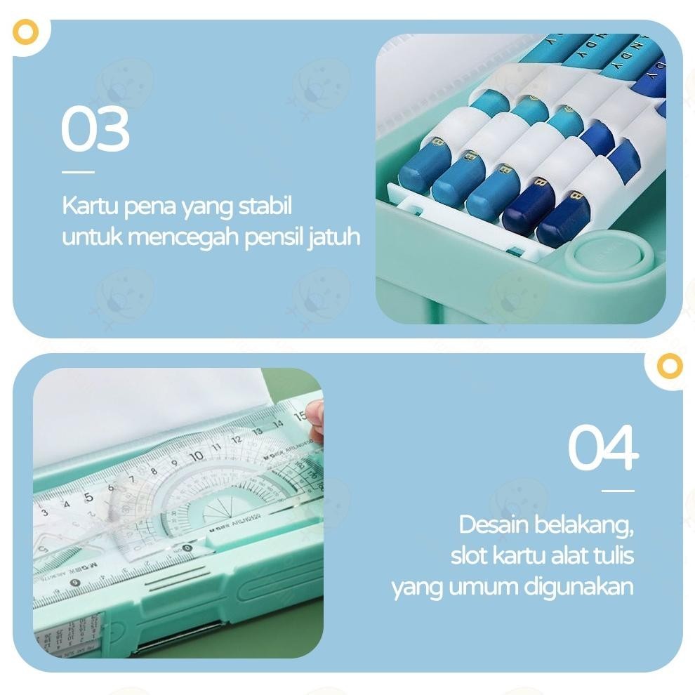 

COD Tempat Pensil Multifungsi Motif Untuk Anak Kotak Pensil Pola Kartun Lapisan Ganda dan Tunggal dengan Rautan Kapasitas Terlaris