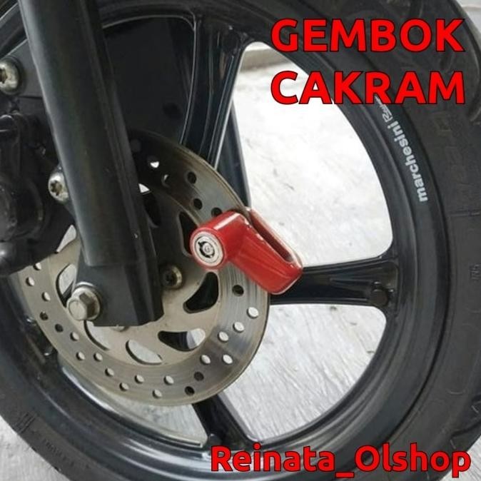 Kekinian Kunci Gembok Pengaman Motor CAPSLOCK/Gembok Cakram/Kunci Gembok Motor .,