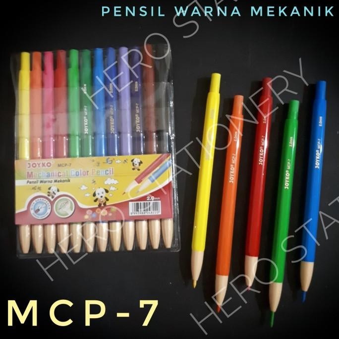 

Big Sale - Pensil warna mekanik joyko 12 warna MCP-7