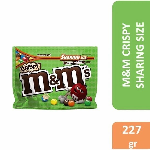 

M&M'S M&M CRISPY CHOCOLATE CANDIES SHARING SIZE 226,8GR