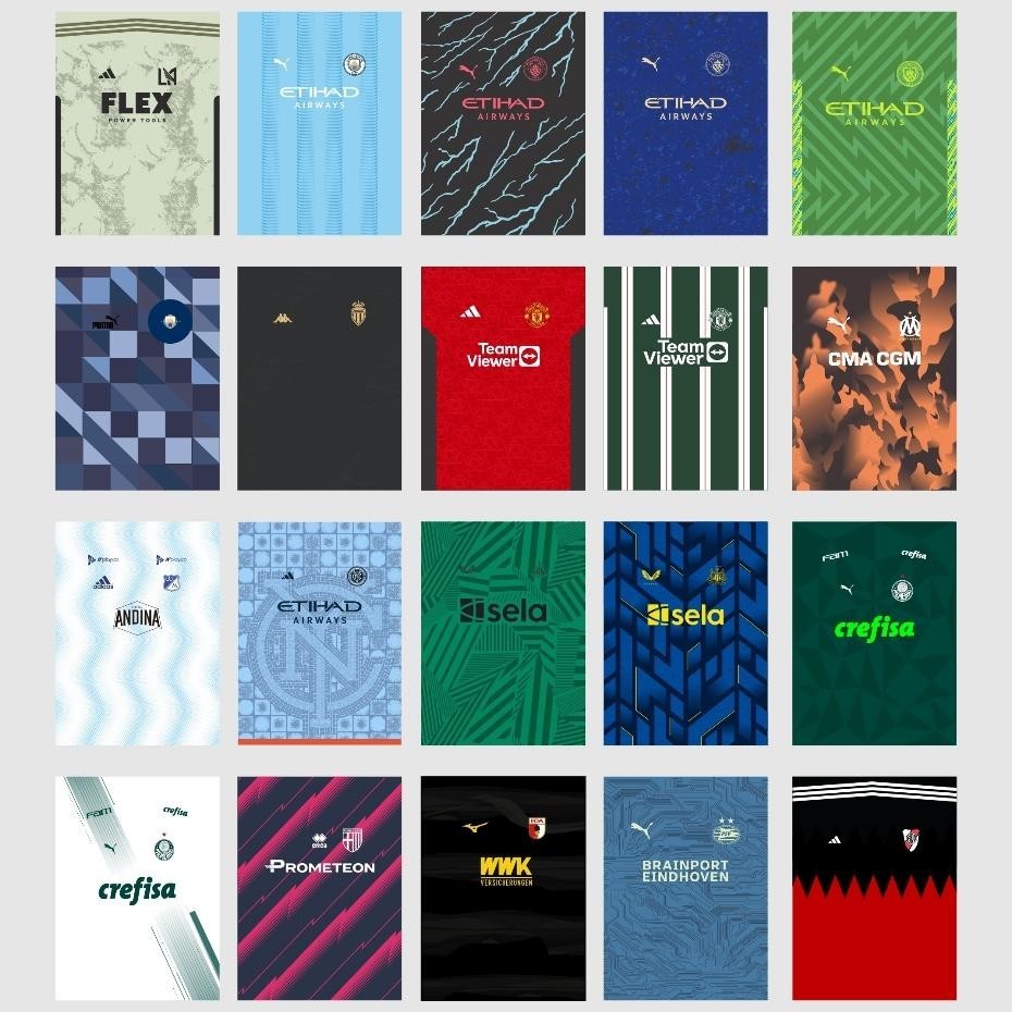 100 // PATTERN DESIGN JERSEY CLUB BOLA //