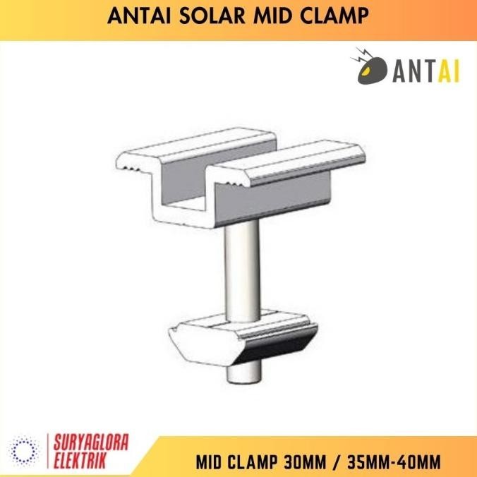 Mounting Solar Pv / Solar Module / Panel Surya - Mid Clamp