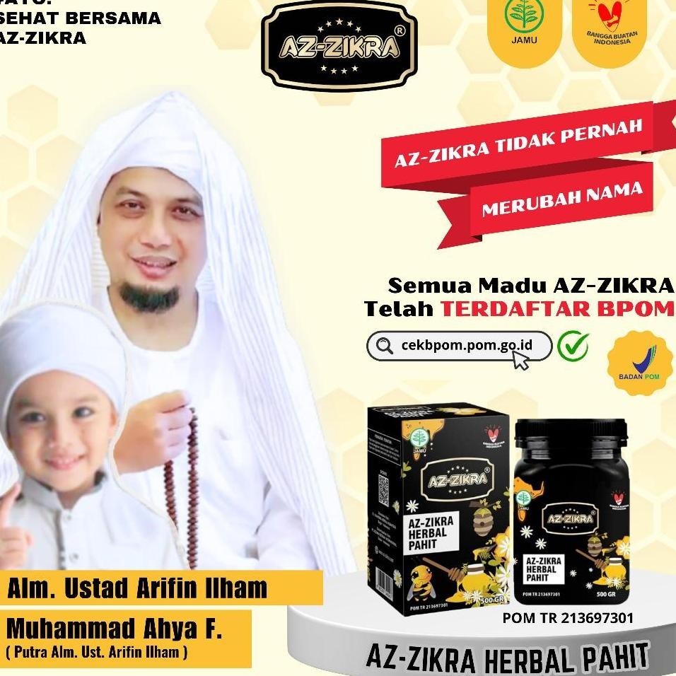 

Madu Hitam / Madu Azzikra Az-Zikra Hitam Pahit 500Gr Bpom