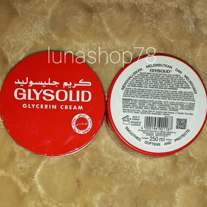 Hilm Krim Gliserin Jerman Glysolid Glycerin Cream 250Ml