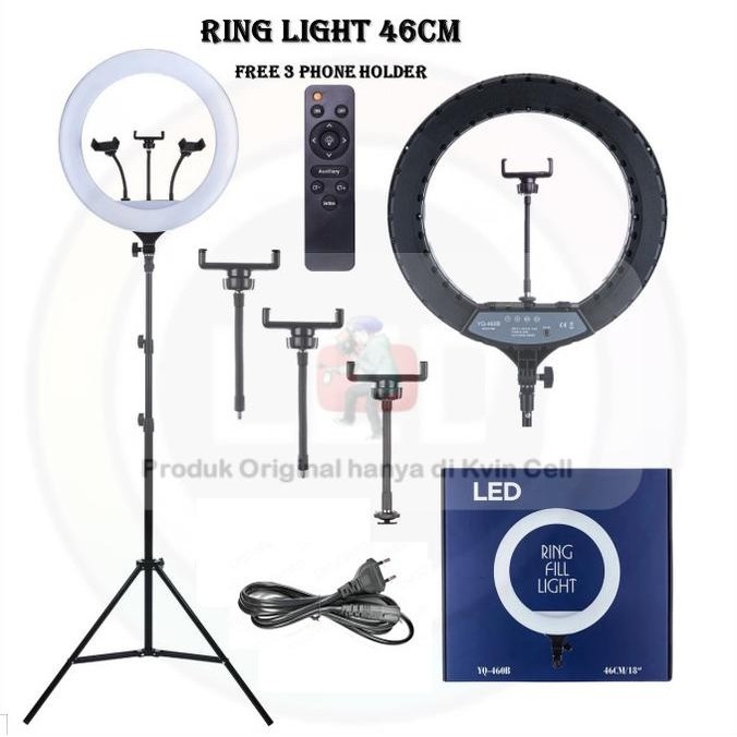 Paket Ringlight 45cm Besar Jumbo Ring Light 45 CM Murah + Light Stand