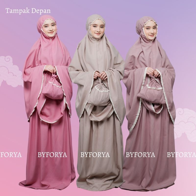 [SYAR'I MINERV] HAMPERS MUKENA KATUN DEWASA MUSLIMAH ALAT SHOLAT PEREMPUAN WANITA GIFT BOX HADIAH