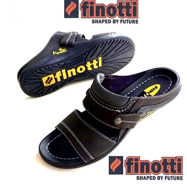Temukan Sepatu Pria Terbaik Kami ORIGINAL FINOTTI Sandal pria selop / slide premium, BPZ Series Finotti HITAM DAN COKLAT READY ||