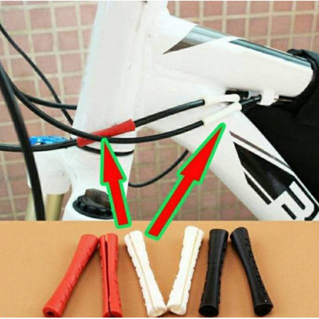 Pelindung Frame Kabel Bahan Karet Sepeda Isi 4Pcs