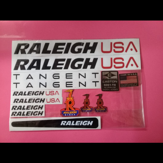 Stiker Sepeda Raleigh Usa Hitam