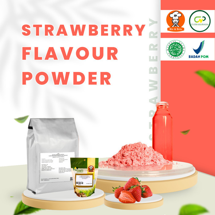 

HRG DISKON Strawberry Flavour Powder / Perisa Bubuk Stroberi / Perasa Flavor