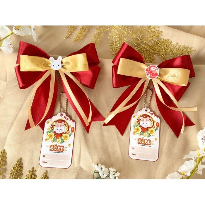 

[Free Hangtag] Pita Tahun Baru Imlek/Sincia/Cny Hamper, Parsel, Kado 078