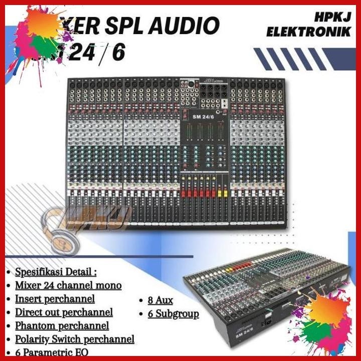 mixer spl audio sm 24 / 6 spl audio mixer sm 24/6 (kwj)
