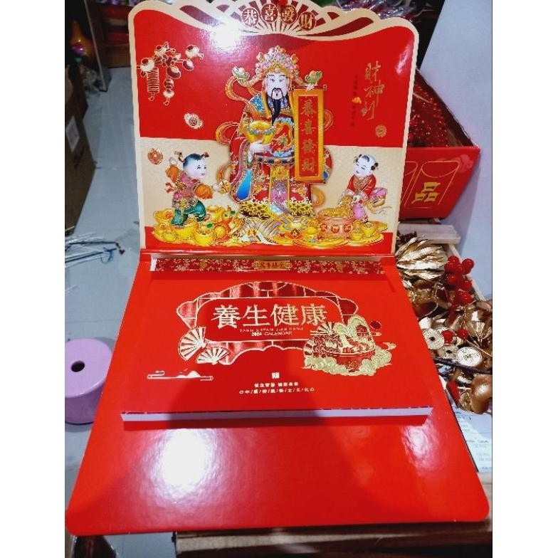 

New Stok Kalender Imlek Giok / Kalender Import Hongkong Cina Taiwan Giok / Kalender Harian Imlek Terlaris