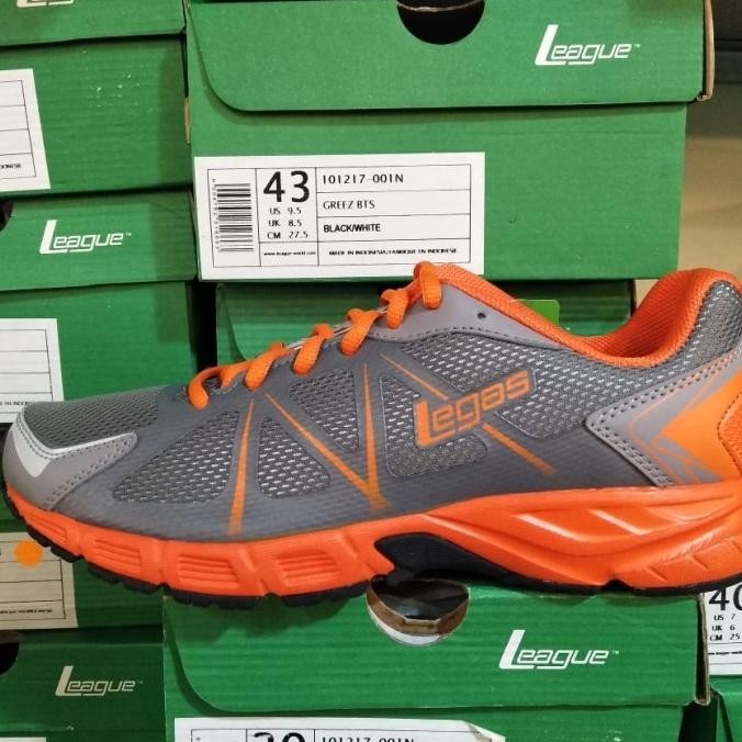 sepatu league legas revolt la M pria running asli ori promo murah