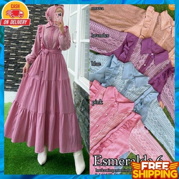 Gamis Mewah Korean Style Baju Gamis Wanita Terbaru 2024 Bsju Gmis Lebaran Elegan Gsmis Wnta Dewasa G