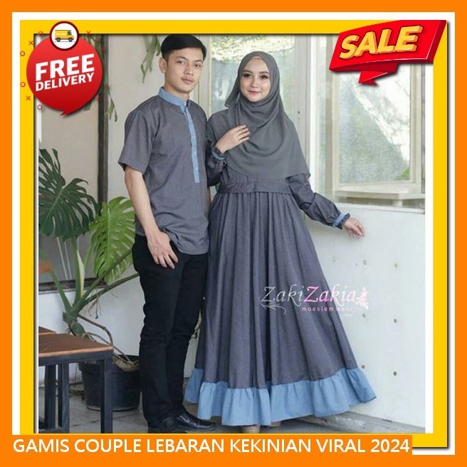 Gamis Cople Pasangan Suami Istri Gaamis Syar I Modern Gamias Kupel Cewek Cowok Gamis Couple Pasangan