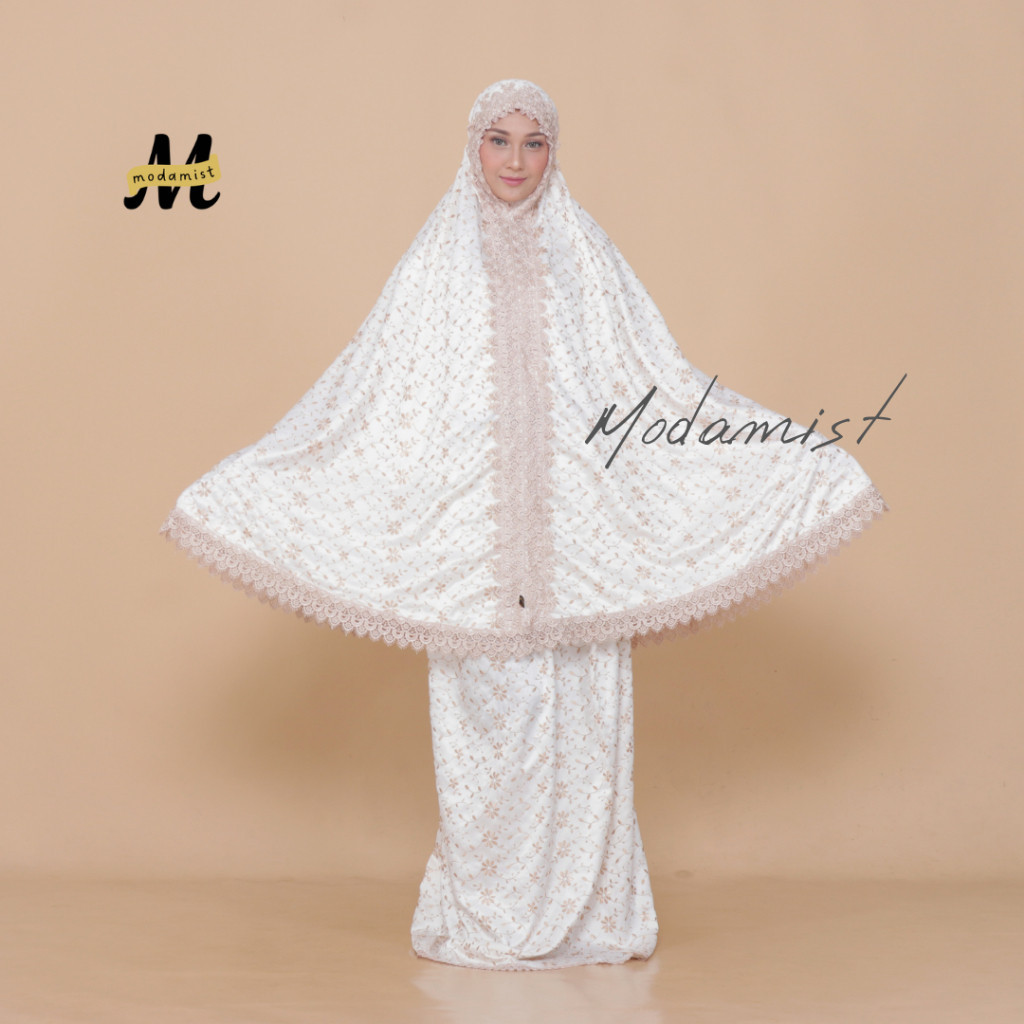 [SYAR'I MINERV] Mukena Dewasa Sutra Millo Prada Mewah Full Bordir