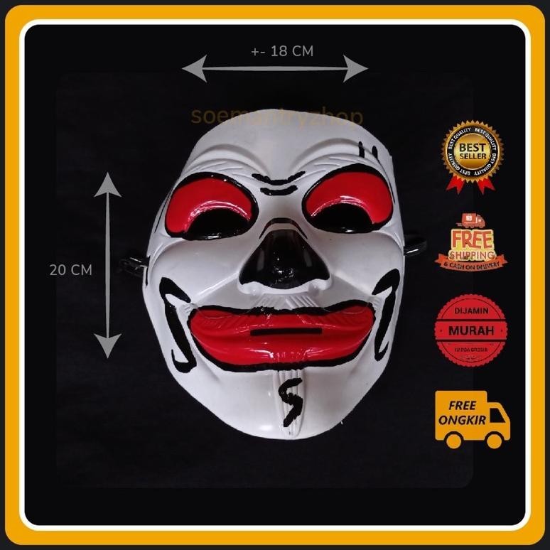 Flash Sale Paket Kumplit Topeng Punakawan Bawor / Bagong, Semar,Petruk , Dan Gareng Topeng Perwayang