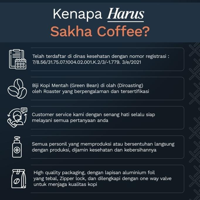 

Biji Kopi Bubuk Fine Robusta Gayo Aceh Coffee Sakha Roastery 500 Gram