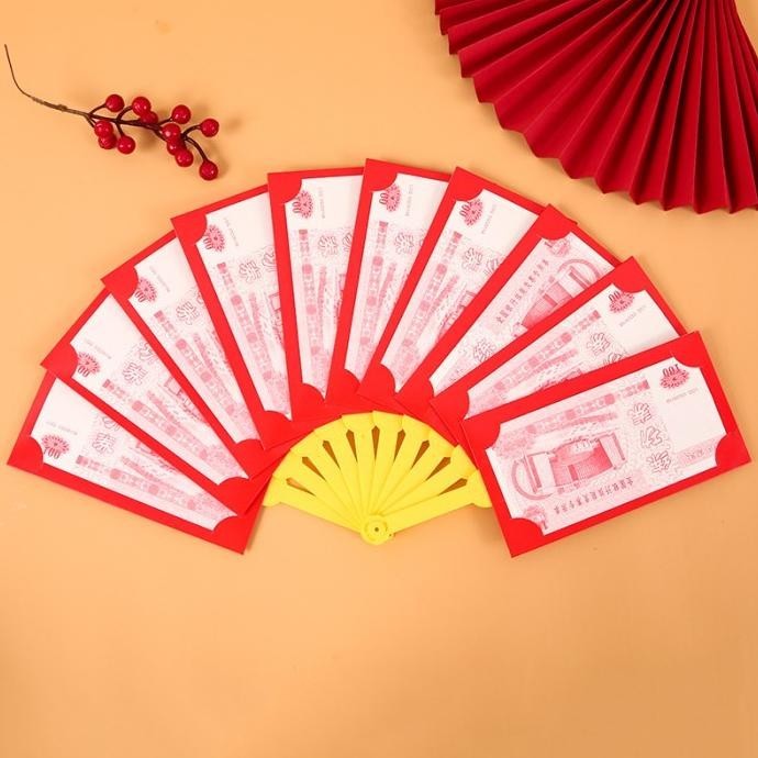 

Terlaris Angpao Angpau Merah Imlek Tahun Baru Cina Bentuk Kipas Angin Dekorasi Original