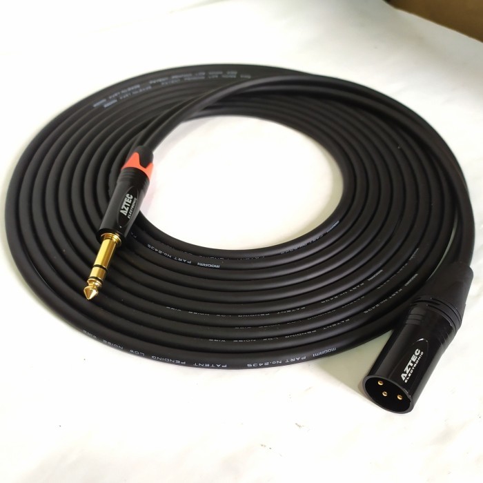 Jack trs to xlr male Mogami original 1 meter MOGAMI 2435 - AZTEC GOLD
