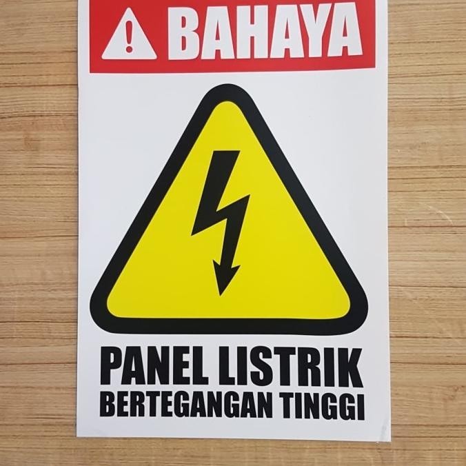 

SIGN STICKER K3 RAMBU SAFETY DANGER PANEL BERTEGANGAN TINGGI 20X30CM