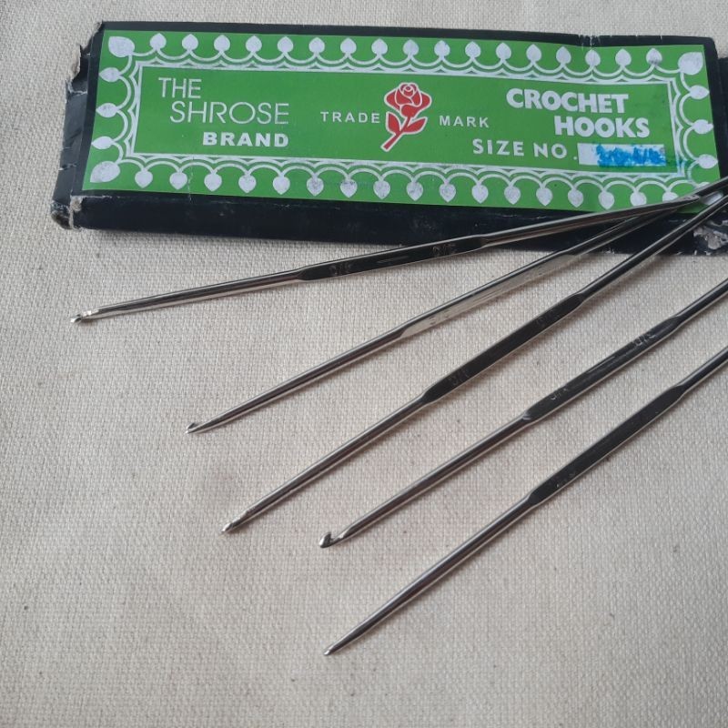 Hakpen rose / Jarum Rajut Rose 3/4 / Hakpen 3/4 / Hakpen 2 Kepala 2 in 1 / Alat Jarum Rajut / Croche