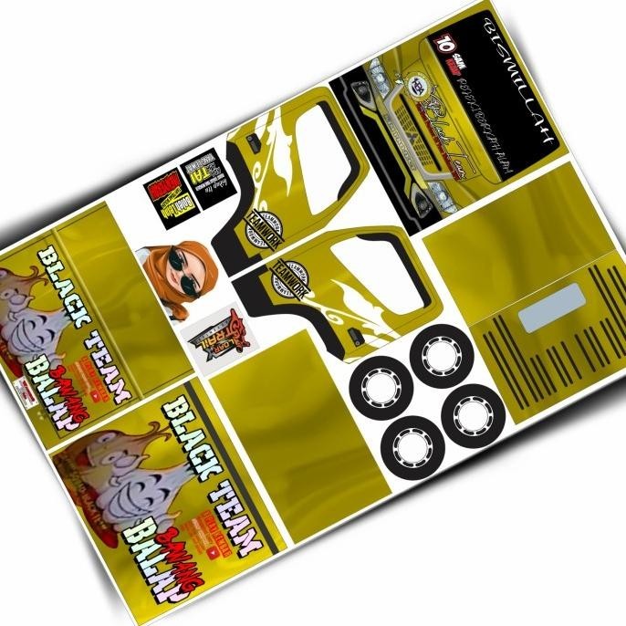 

Lembaran Pola Stiker Papercraft truk oleng Berkah Alam