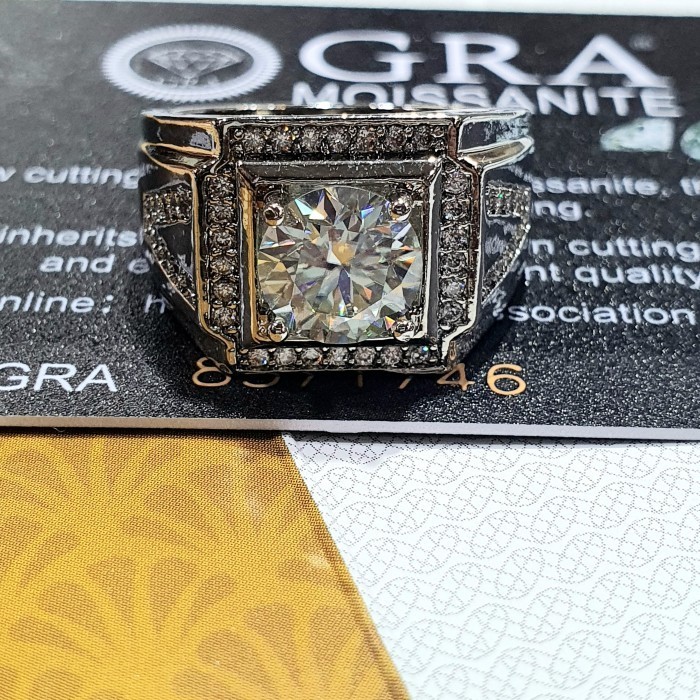 Cincin - Cincin Pria Premium Quality Berlian Moissanite