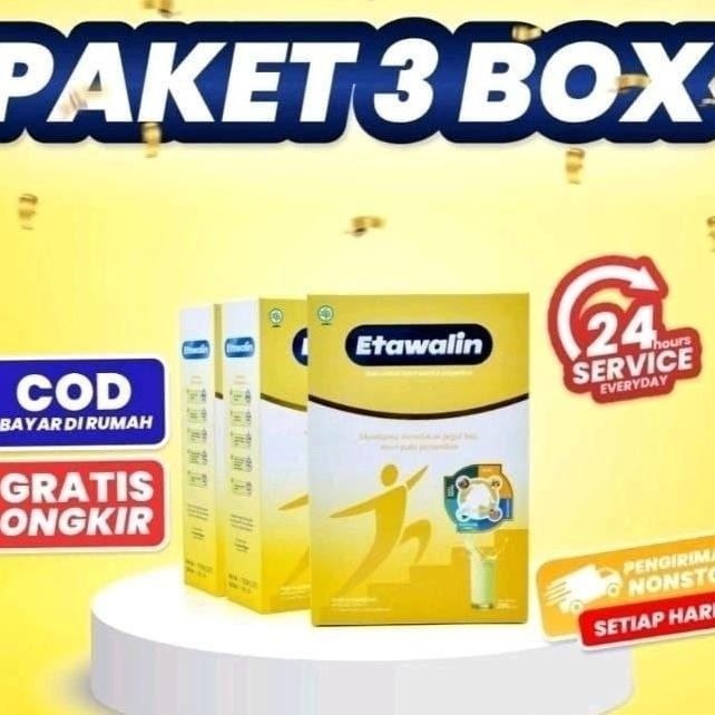 

Paket 3 Box Susu Etawalin - Paket Sembuh Susu Sendi Atasi Radang Sendi Nyeri Tulang Cegah Osteoporosis Osteoartritis Geroposan Tulang Susu Kambing Etawa Kesehatan Susu Bubuk Murni Ettawa Susu Asam Urat Etawalin Platinum