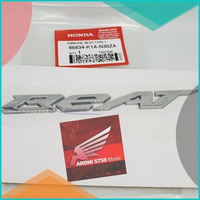 Emblem BEAT Sticker Stiker 3D Logo Tulisan Timbul Beat Ori Honda 16nov