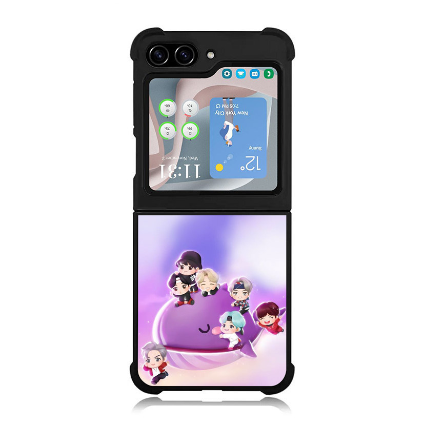 Casing Case Custom Samsung Z Flip 5 4 3 , Z Fold 5 4 3 5G BTS Chibi AE2317 Hardcase A4