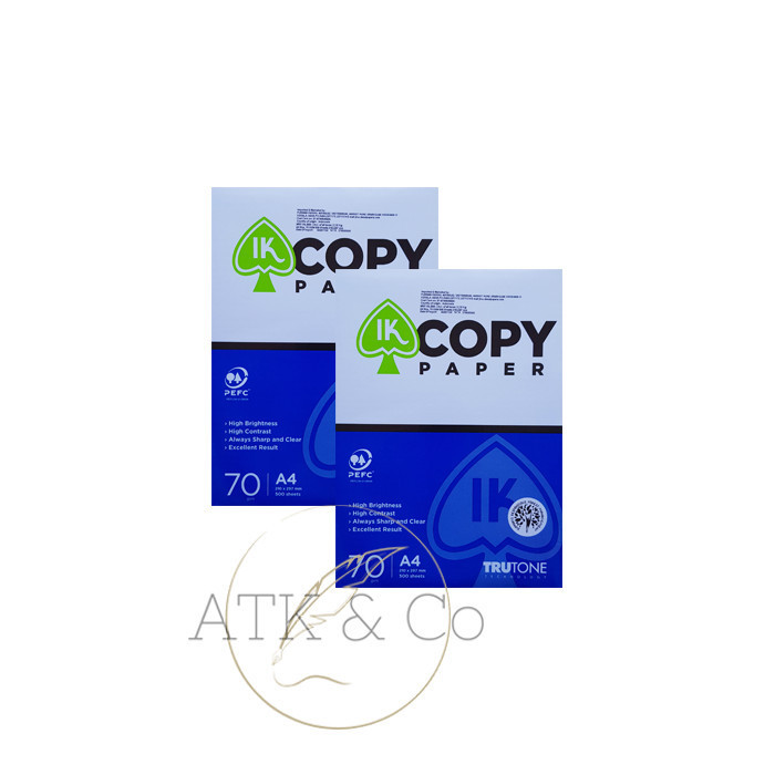 

SALE Kertas HVS A4 70gr IK Copy Paper - Kertas Fotocopy Putih A4 70gsm
