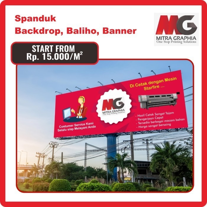 

TERMURAH Cetak Spanduk per meter Rp. 15.000 / meter