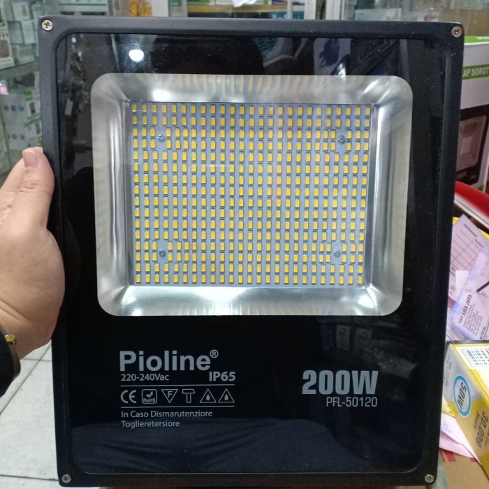 TERBARU - LAMPU LED SMD SOROT PIOLINE 200 WATT INDOOR OUTDOOR FLOOD IP65 200W