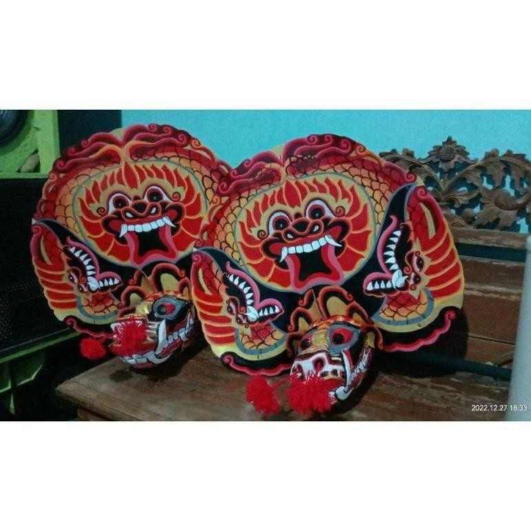 Barongan Devil Dewasa Anak Barongan Devil Dewasa Anak Anak Sd Smp Sma Asli Caplokan Kayu Buat Pentas