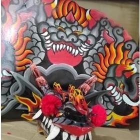Barongan Devil Dewasa Anak Barongan Devil Dewasa Anak Anak Sd Smp Sma Asli Caplokan Kayu Buat Pentas