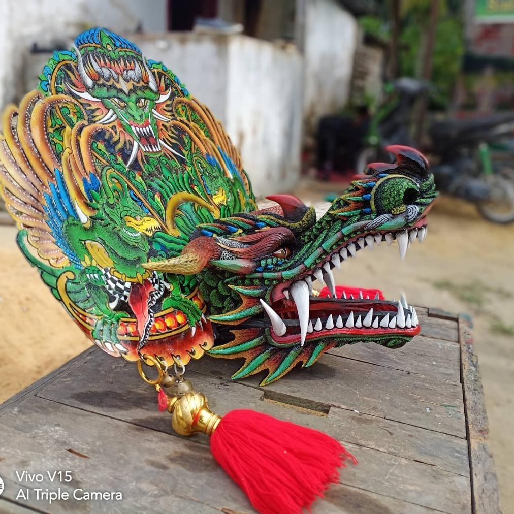 PROMO Barongan kayu anak / barongan caplok kayu / barongan anak caplok kayu murah / baraongan kayu k