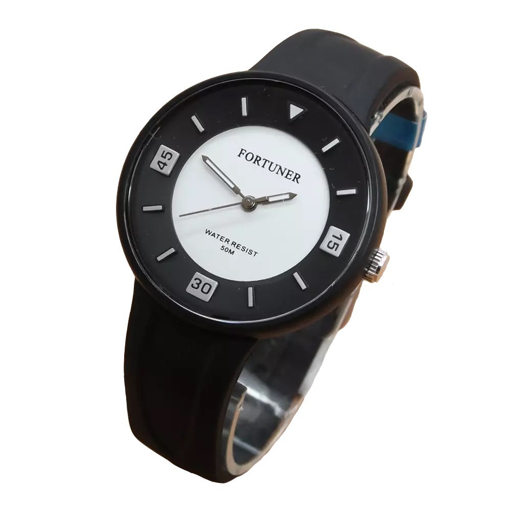 Fortuner JA611 Jam Tangan Kasual Wanita Murah - Tali Karet - Original - Quartz Analog - Anti Air