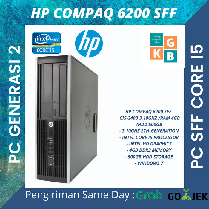 READY KOMPUTER DESKTOP PC HP COMPAQ 6200 PRO SFF