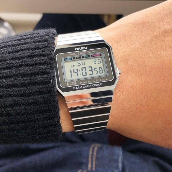 Casio Original A700W-1Adf A700 A-700W Jam Tangan Digital Retro Vintage