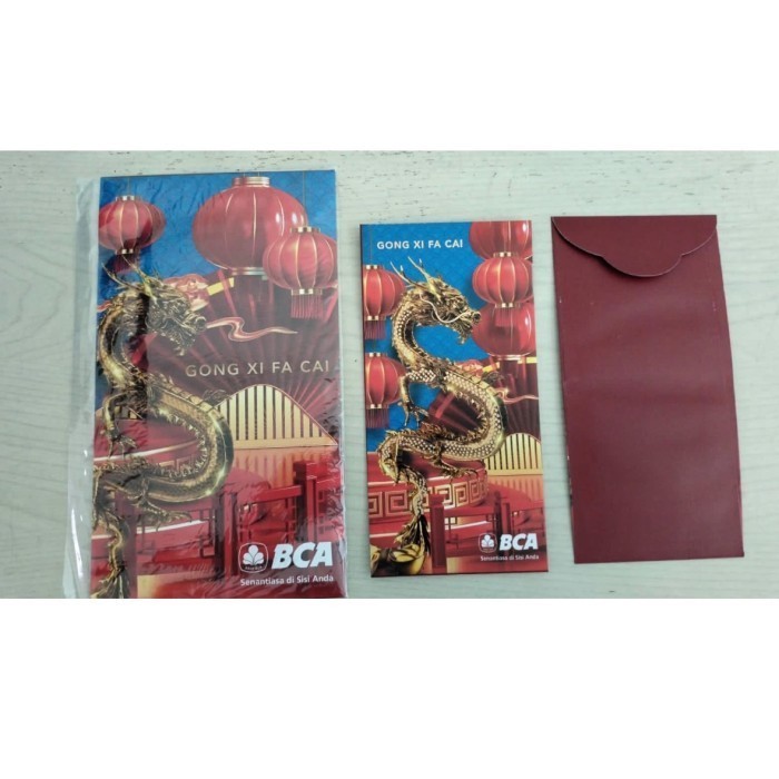 

Limited Stock BANK BCA Angpao Amplop Merah Angpau Hongbao Imlek Sincia