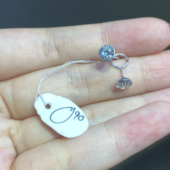 ANTING TOGE MAS PUTIH KADAR 750 75% ASLI EMAS