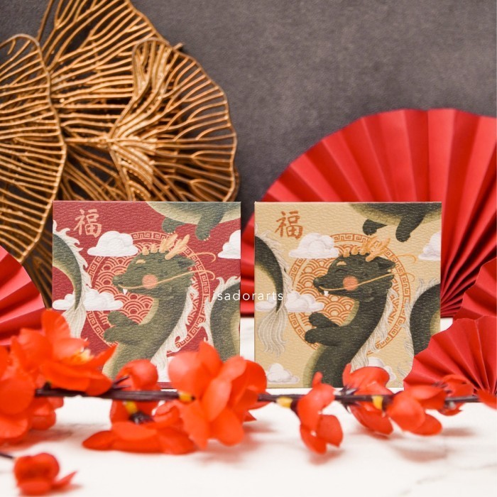 

MURAH 10pcs Angpao Imlek 2024 Naga Dragon Angpau Amplop Uang Kecil Mini