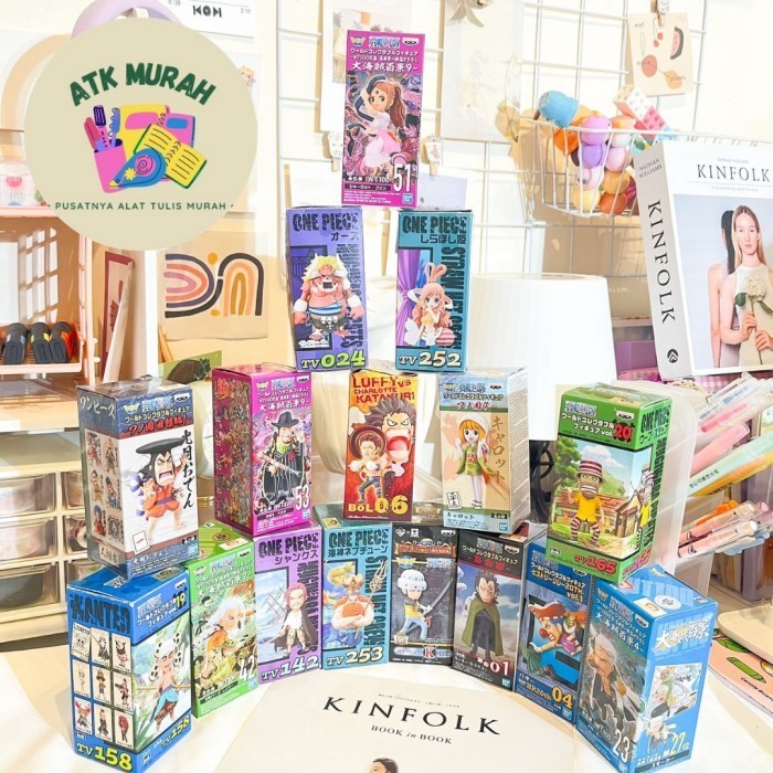 One Piece WCF MINIATUR LENGKAP LUFFY SANJI ZORO NAMI