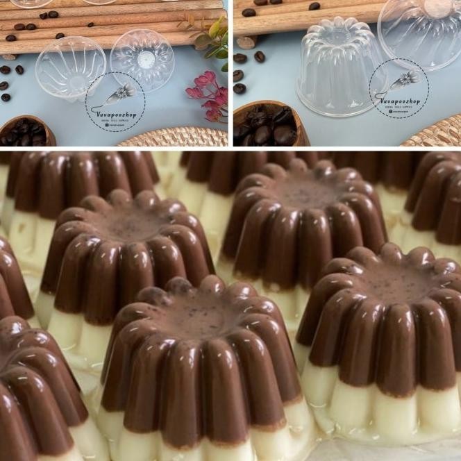 Cup Jelly 0951 Isi 12Pcs Cetakan Green Leaf 0951 Cetakan Puding Jelly